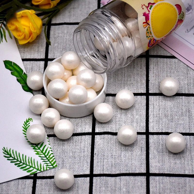 

White 85g 2.5mm Edible Sugar Pearls Candy Ball White Cake Decorating Supplies Cupcake Icing Toppings Beads Sprinkles For Baking