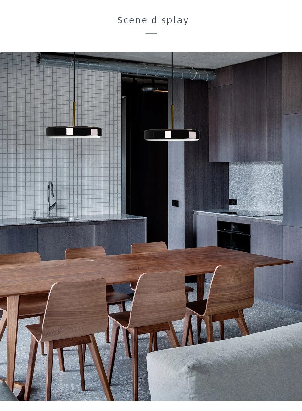 Aislan скандинавский светодиодный черный подвесной светильник для кухни, столовой, подвесной потолочный светильник