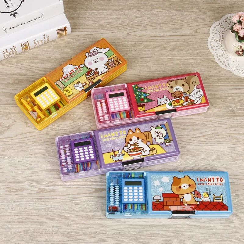 

New Products Children Multi-functional Calculator Stationery Pencil Box Young STUDENT'S Creative School Gift Manufacturers Direc