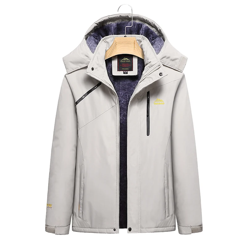 Зимняя парка, женские пальто, флисовые куртки, теплая бархатная верхняя одежда с капюшоном, водонепроницаемая ветрозащитная Толстая теплая куртка, Женское пальто, 4XL