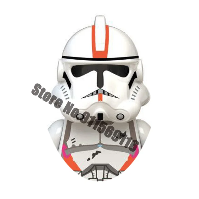 501st Clone Trooper Building Blocks Republic Commando Force 99 Hunter Crosshair Wrecker Echo Cody Rex Star Brick Figure Wars Toy D-WM558