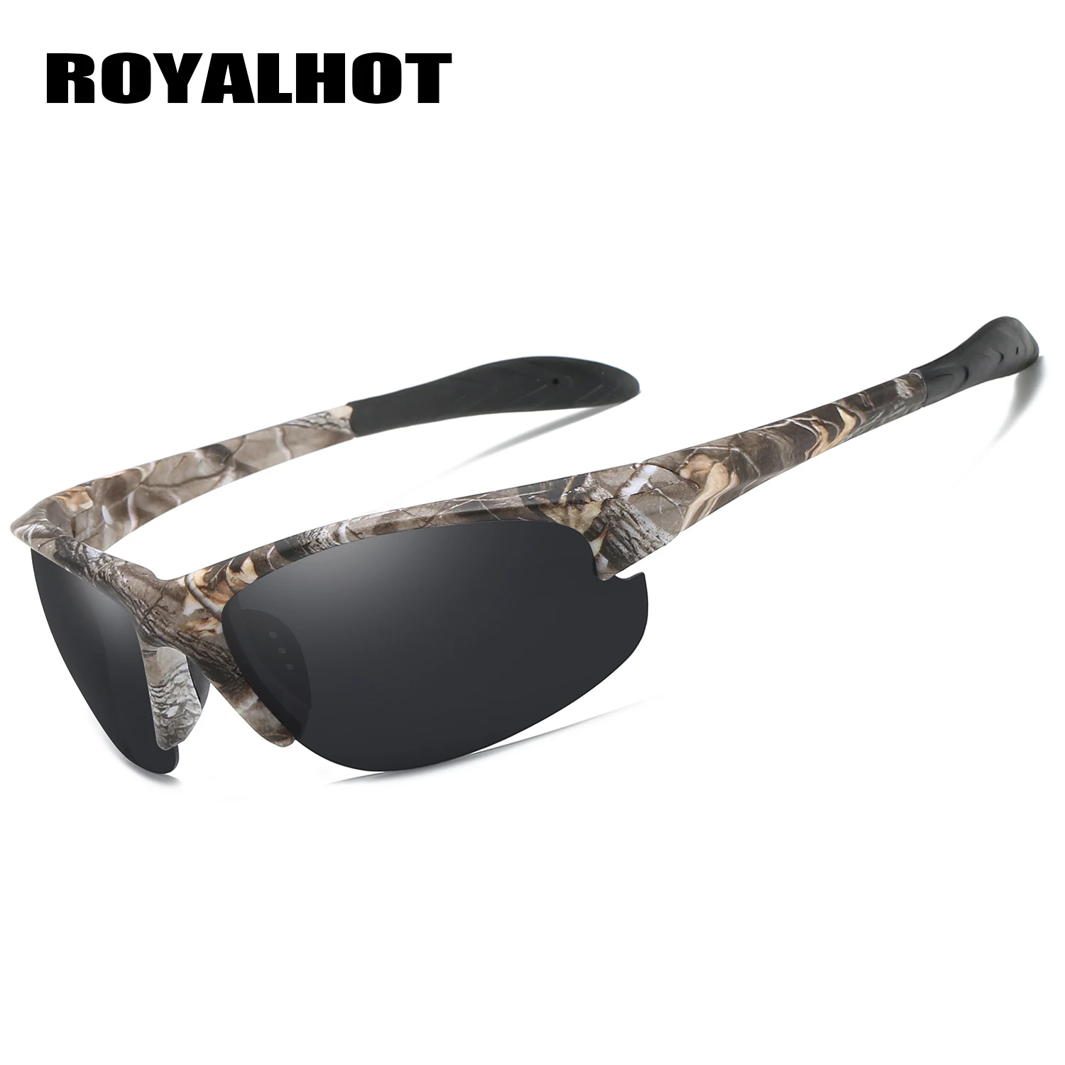 RoyalHot, мужские, женские, поляризационные, модные, половинная оправа, спортивные солнцезащитные очки, Ретро стиль, солнцезащитные очки, 900131 - Цвет линз: floral