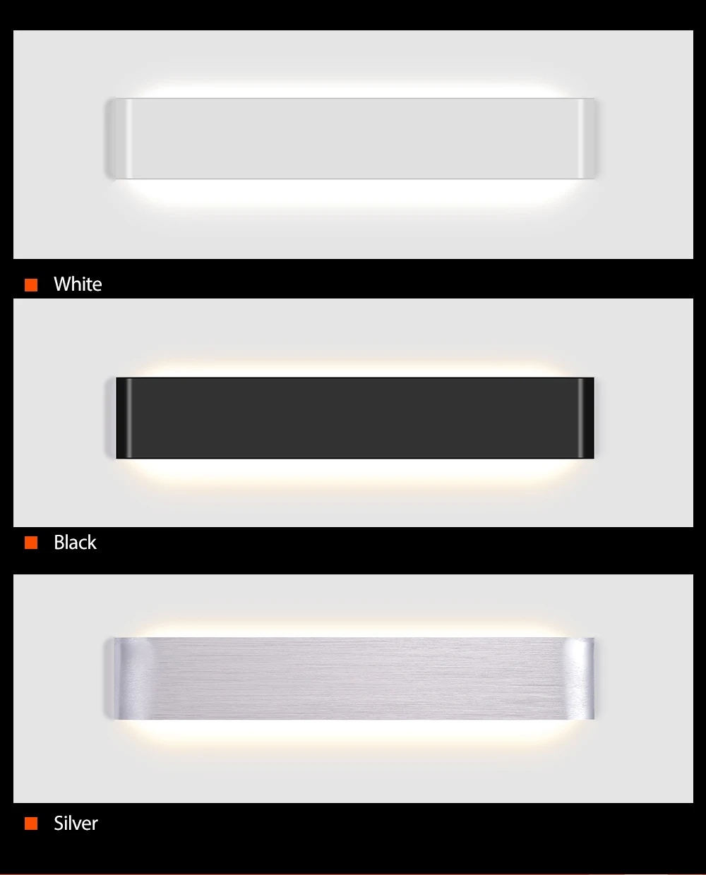 Скандинавский светодиодный настенный светильник, прикроватный бра для спальни, современный для дома, лестничный светильник, настенный светильник для дома, белый, черный, серебристый, лампа для ванной