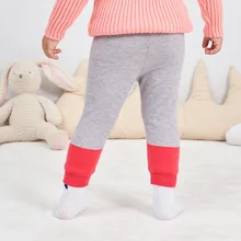 Зимние детские бархатные брюки; плотные теплые трикотажные брюки для мужчин и женщин