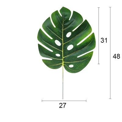 20 шт. поддельные моделирование Искусственные тропические Пальмовые Листья зеленые листья монстеры для рождества дома сада Свадебные украшения - Цвет: 9