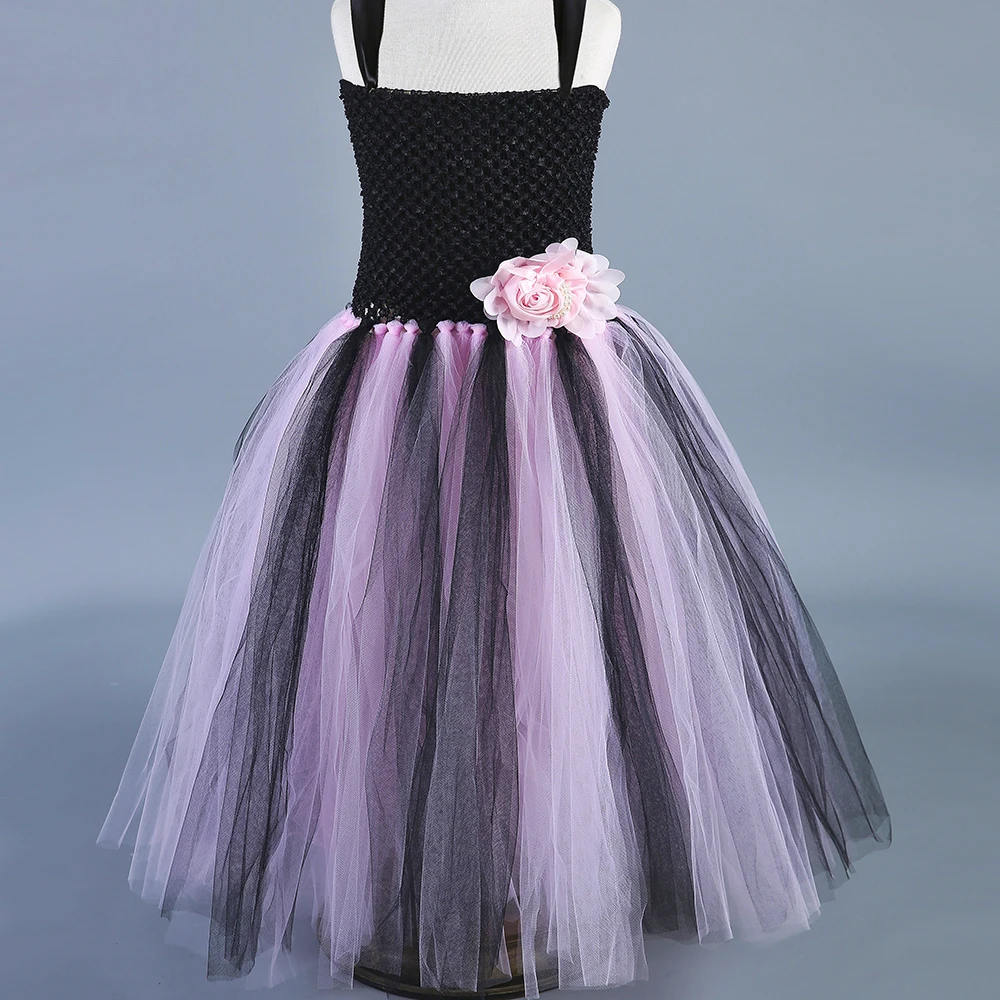 black and pink tutu dress