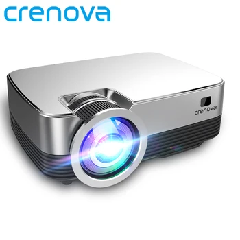 

CRENOVA Projector Android 8.0 OS Video Mini Projector Q6 1280*720P Native Resolution With WIFI Bluetooth Home Cinema Movie