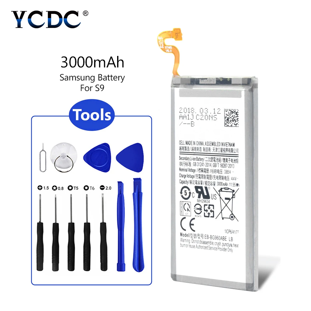 3 85 V 3000 мА/ч EB BG960ABE запасной аккумулятор для телефона Samsung Galaxy S9 G9600 G960F SM G960 + наборы