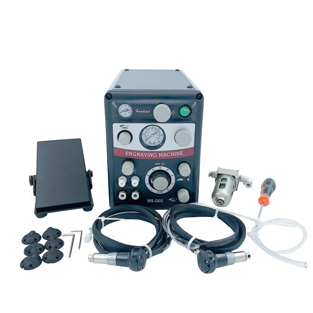 Máquina neumática de grabado joyas, 110/220V, de doble para joyería|Material y herramientas de joyería| AliExpress
