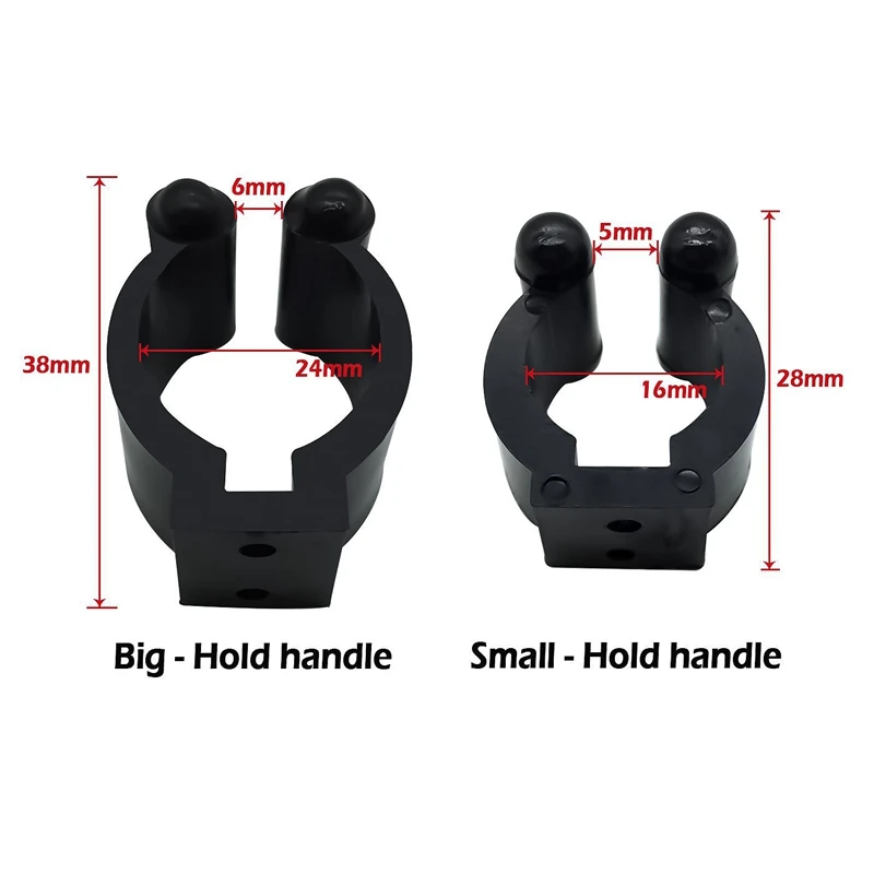 12 шт., обычная удочка, держатель для удочки, клипсы для хранения, 2 стиля и 6 шт, каждый стиль-большой для ручки, маленький для удержания