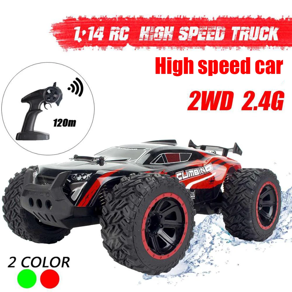 Carro grande monstro de controle remoto 1:14, brinquedo elétrico off road  rock 4wd off road todo terreno veículo de controle remoto rastreador de  caminhão para meninos e meninas