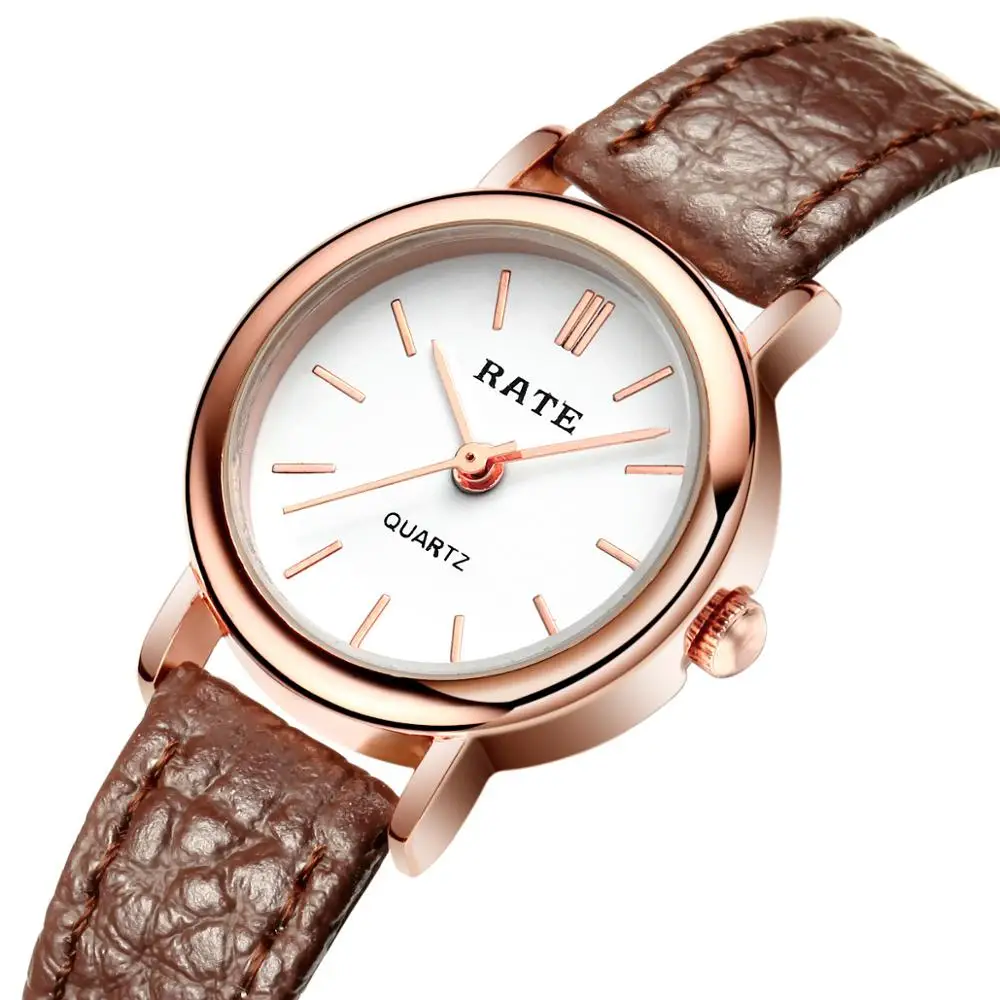 

Women Watches Small Dial Leather Strap Quartz Analog Elegant Retro Korean Style Wristwatch
