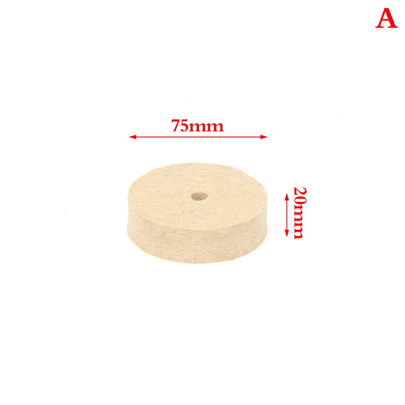 75mm -Perceuse meule meule de polissage feutre laine tampon de