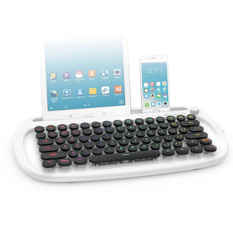 

Fuld Chocolate Bluetooth Keyboard Tablet for-Connection Mobile Phone Ipadmini5 Rechargeable Girl'S Cute