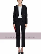 Costume 2 pièces pour femmes, costume d'affaires, Slim Fit, vêtements de travail, bureau professionnel, ensemble veste Blazer + pantalon