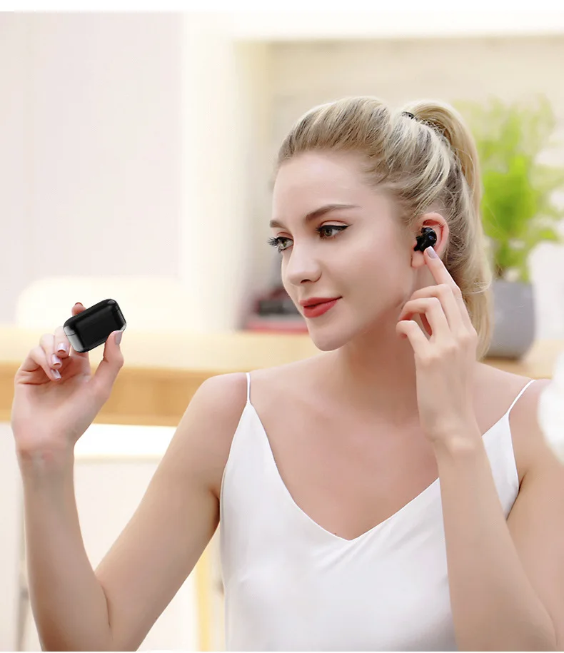 Remax TWS-5 беспроводные bluetooth-наушники пара наушников-вкладышей с зарядным устройством гарнитуры Bluetooth 5,0 Smart Touch стерео