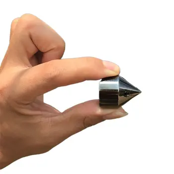 

Self-defense Hammer Pointed Tail Cap Anti-looting Cap Black Telescopic Stick Accessories Window Breaker