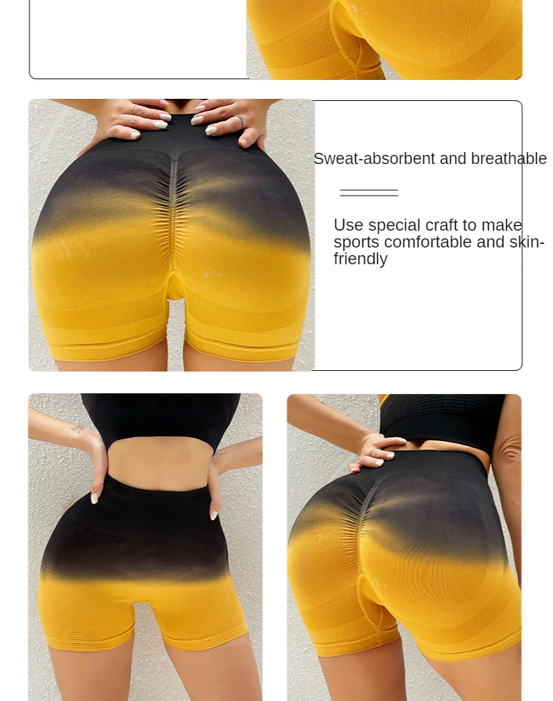 denim shorts Shorts Fitness Pants Women Summer Thin Hip Tight Height Waist Quick Dry Three Point Shorts Running Room Exercise Lower Wear soffe shorts