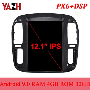 

YAZH Android 9.0 GPS Radio For TOYOTA LAND CRUISER LC100 1998 1999 2000 2001 2002 Headunit Multimedia With 12.1"IPS 4K Display