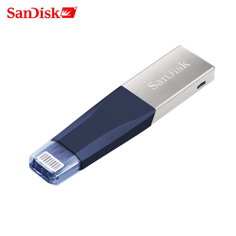 Флеш-накопитель SanDisk, 128 ГБ, 64 ГБ, OTG, USB3.0, SDIX40N, USB флеш-накопитель, 256 ГБ, lightning, USB флешка, флешка для iPhone, iPad, iPod, APPLE, MFi