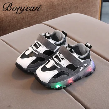 

2020 Autumn Baby Girl Boy Glow Toddler Shoes Infant Led Casual Running Shoes Soft Bottom Comfortable Breathable Children Sneaker