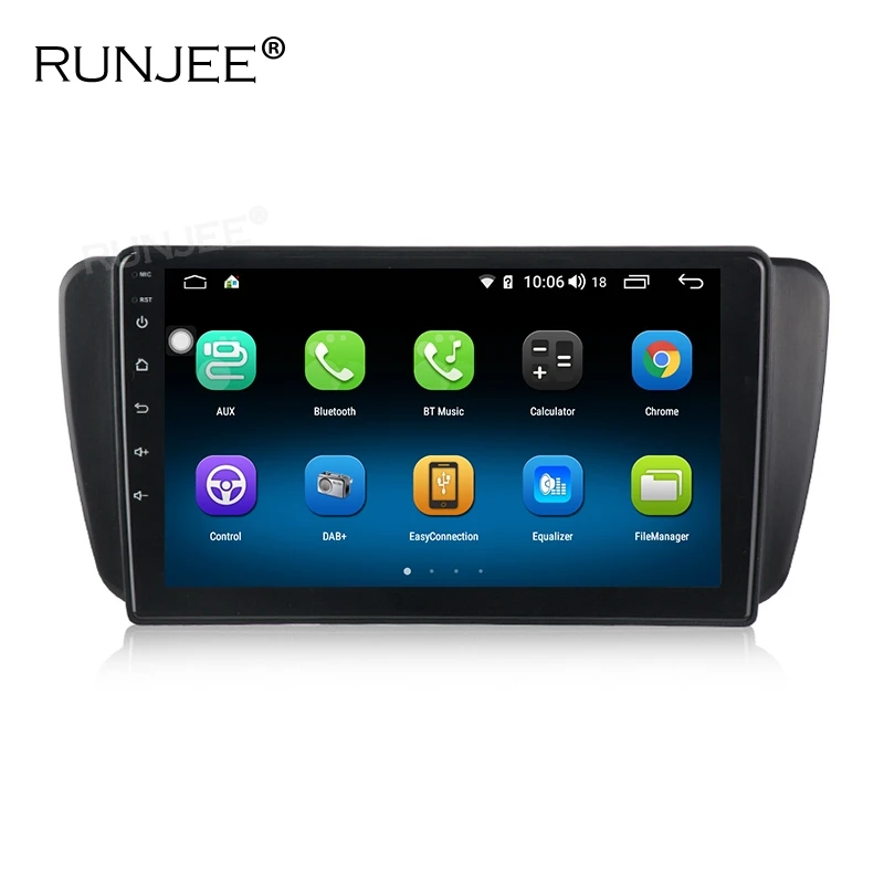 RUNJEE 4G 64G Android 9 ips экран Автомобильный Радио мультимедийный плеер для сиденья IBIZA 6J 2009-2013 4G LTE gps навигация vedio стерео