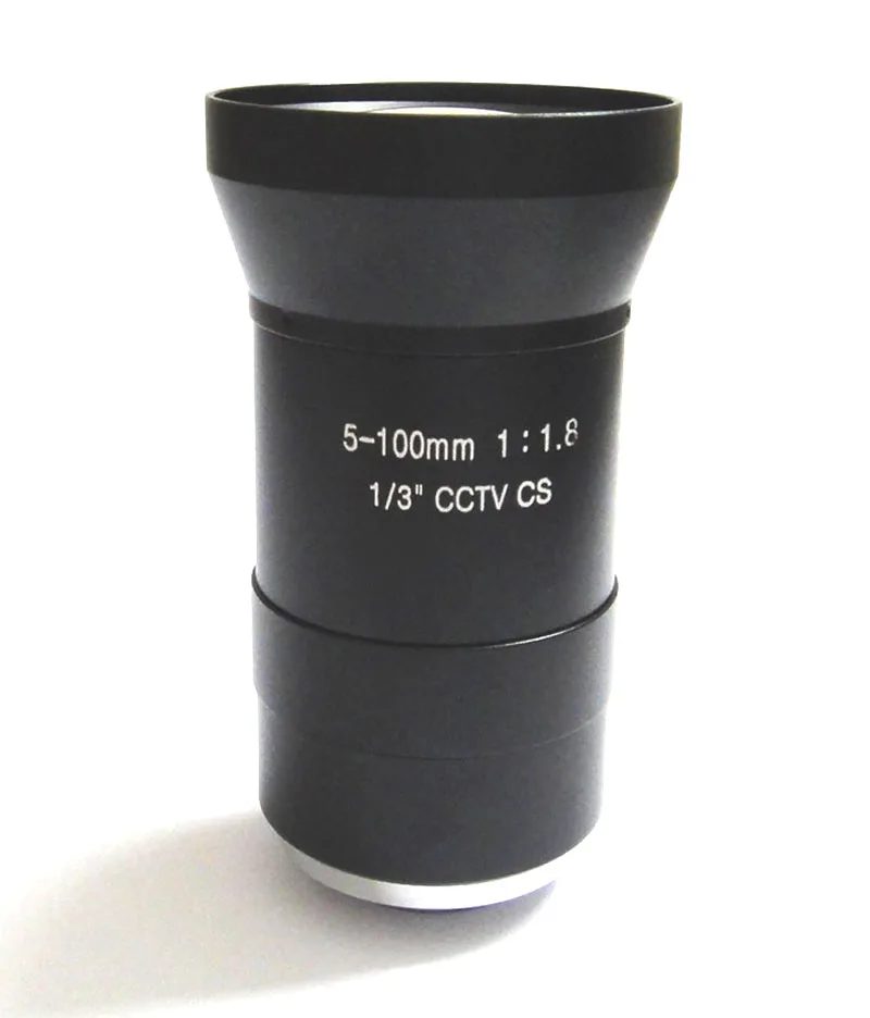 

HD 1/3" 5-100mm CCTV Lens IR F1.8 CS Aperture Focal Manual Iris for IP CCD Camera