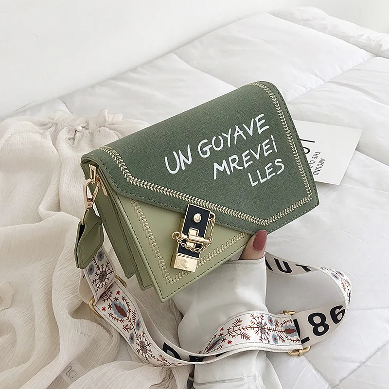 

Online Celebrity Bag WOMEN'S Bag 2019 New Style Summer Small Fresh New Wide Strap Shoulder Bag Versitile Fashion INS Shoulder Ba