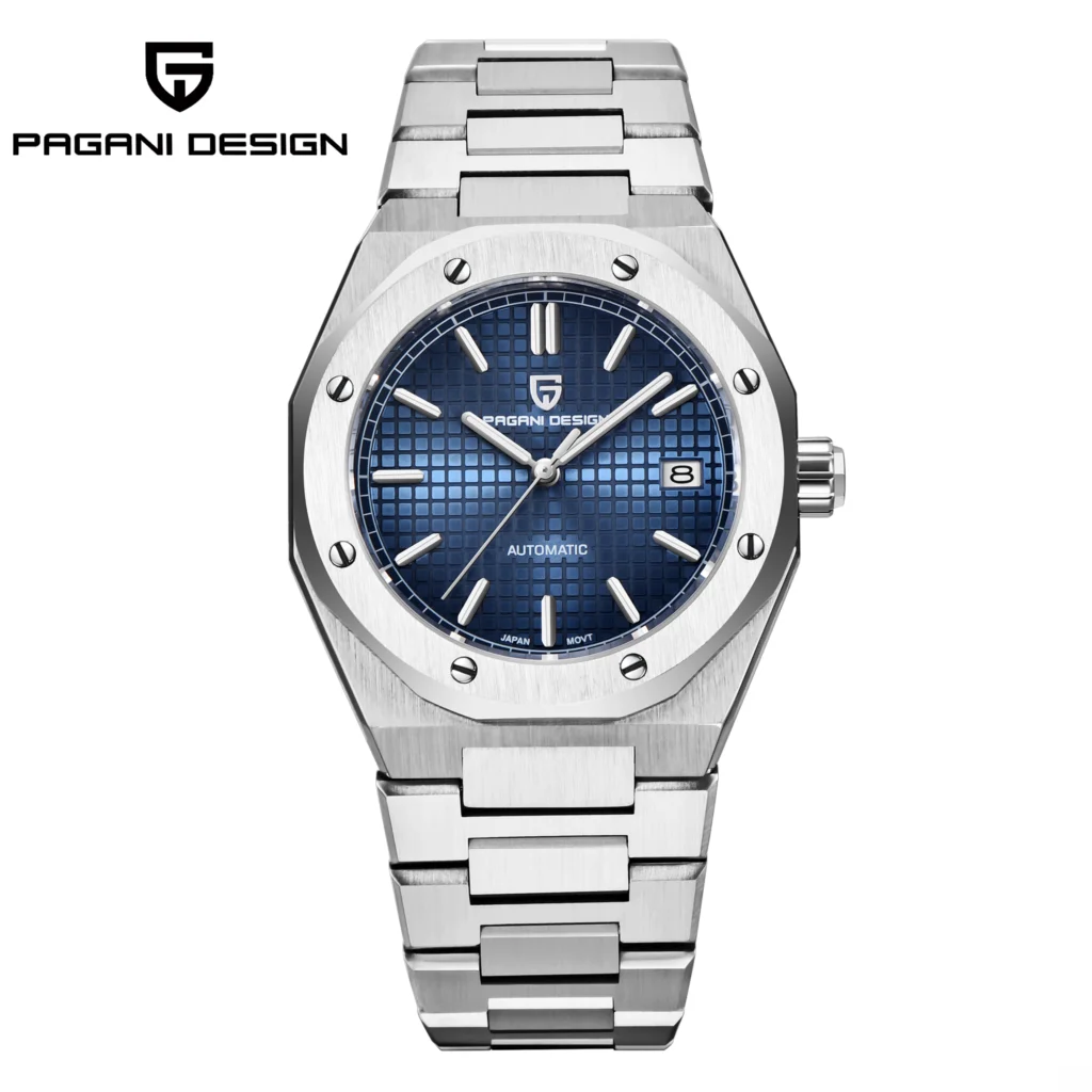 PAGANI DESIGN New 2021 Men's 40mm Stainless Steel Clock Seiko NH35A Automatic Date 100m Waterproof Wristwatch Relogio Masculino
