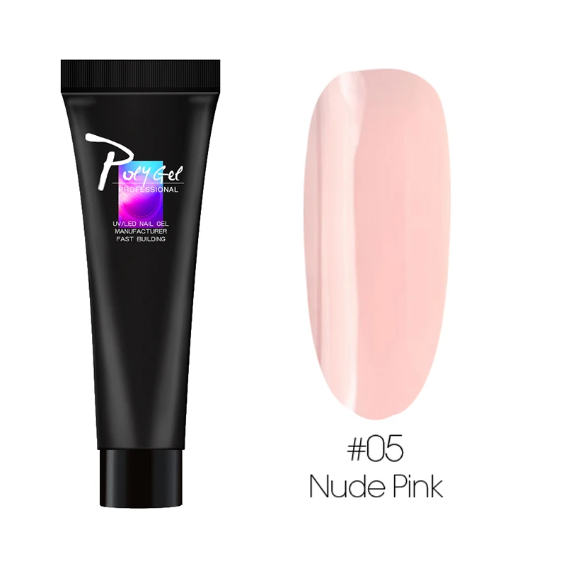 05-nudepink-a Huration 11 г поли гель для наращивания ногтей кристалл желе расширение полигель гель для ногтей УФ светодиодный гель желе акриловый строитель гель - Цвет: 05-nudepink-a