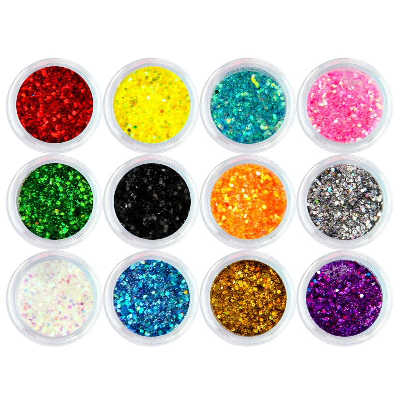 12 цветов пудра для ногтей лазерное Алмазное покрытие инструменты