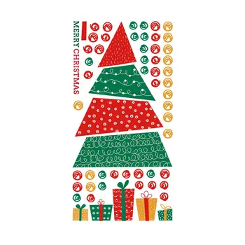 

New Year Christmas Tree Sticker Children Room Bedroom Living Room Wall Sticker Waterproof Removable Sticker