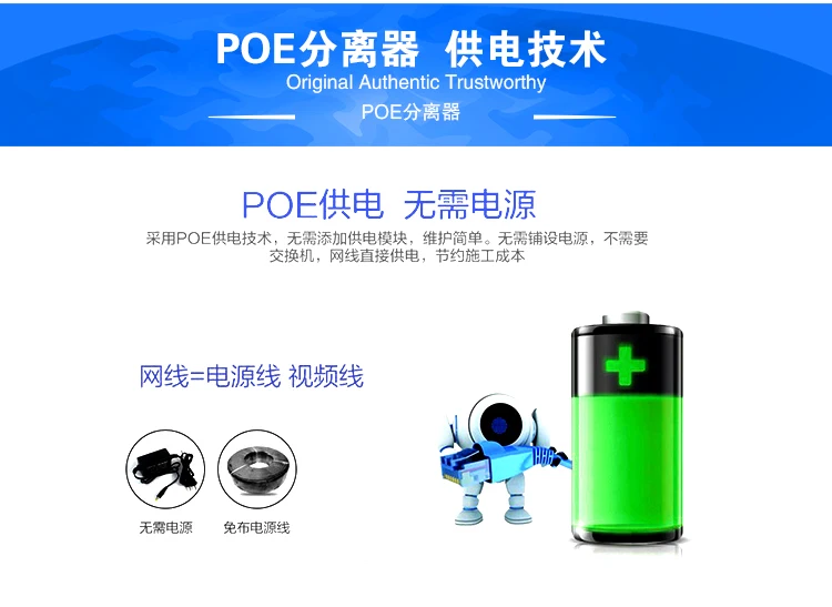 Poe разделитель GB 48 V/52 поворот 12V блок питания камера Poe источник питания