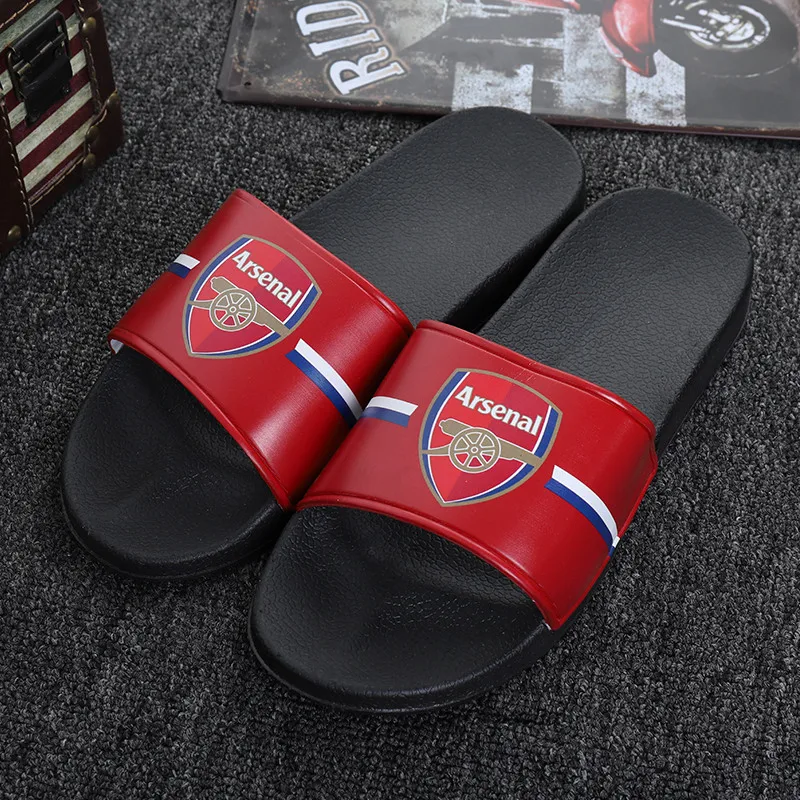 Zapatillas cómodas con estampado de colores para hombre, chanclas planas de playa, antideslizantes para exteriores, informales
