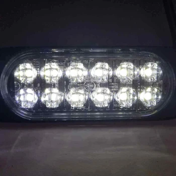 

Black Housing Transparent Lens Safety Working Lamps Strobe Flash Light Bulbs Luminous DC 12V-24V Spare Parts White