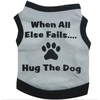 

Letter Vest Pet Clothing Cartoon Print for Dog Clothes Medium Soft Costume French Bulldog Dogs Cute Summer Gary Boy Collar Perro