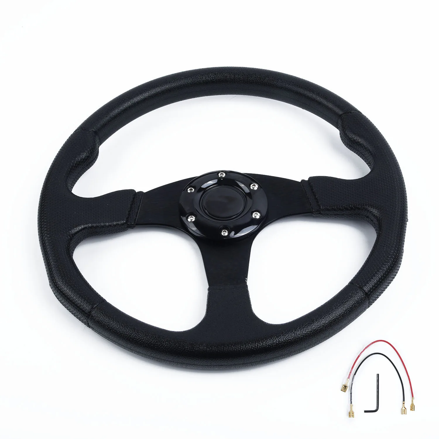 

Car Steering Wheel Flat 14 inch 1PCS Racing modified Stitching Leather Racing OMP Drifting Rally Car Accessories New Hot