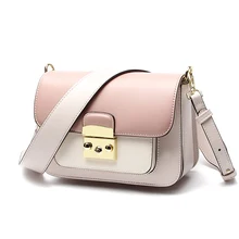 Высококачественная сумка из искусственной кожи для женщин, розовая/белая маленькая сумка-мессенджер, Женская роскошная дизайнерская сумочка, женская