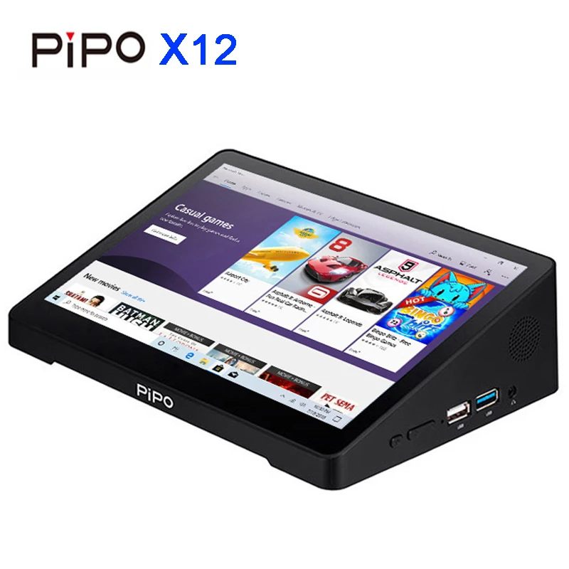 Pipo X12 Мини ПК 10,8 дюймов IPS1920* 1280 4G ram 64G rom Cherry Trail Z8350 ТВ коробка Четырехъядерный BT HDMI Win10 10000mAh