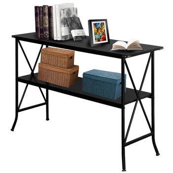 

Console Table Black Fashion Coffee Table North European Marble Porch Cabinet Wall Simple Modern Living Room Sofa Back Storage