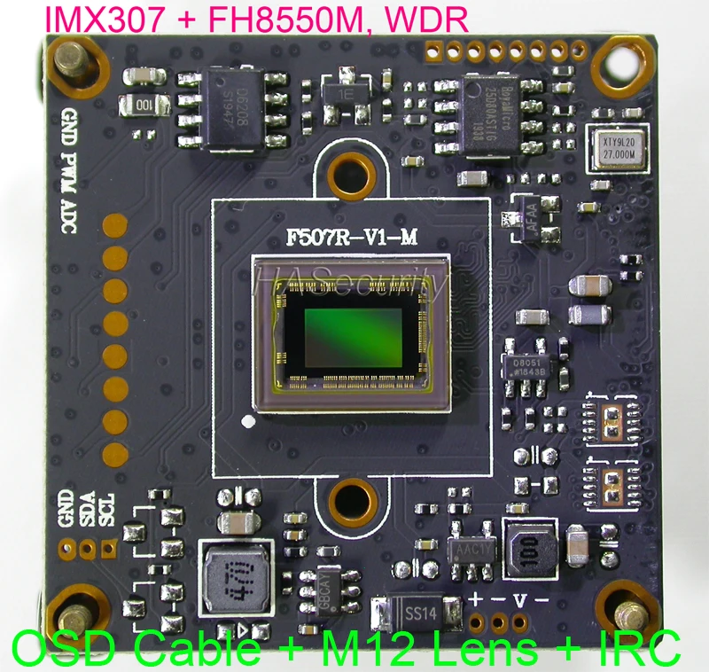 Печатная плата модуля камеры видеонаблюдения Sony STARVIS IMX307 CMOS + FH8550 кабель OSD