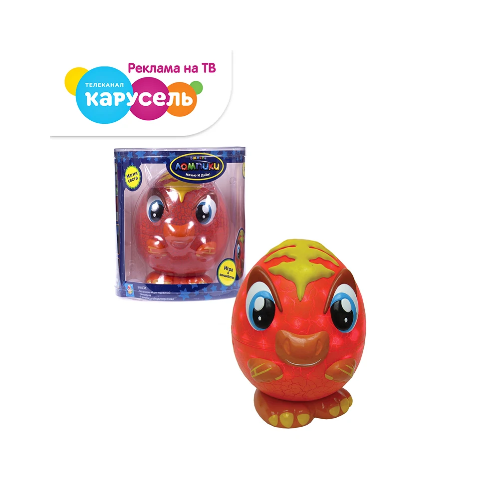 Светильник-игрушка 1TOY Лампики Динозавр в банке. |