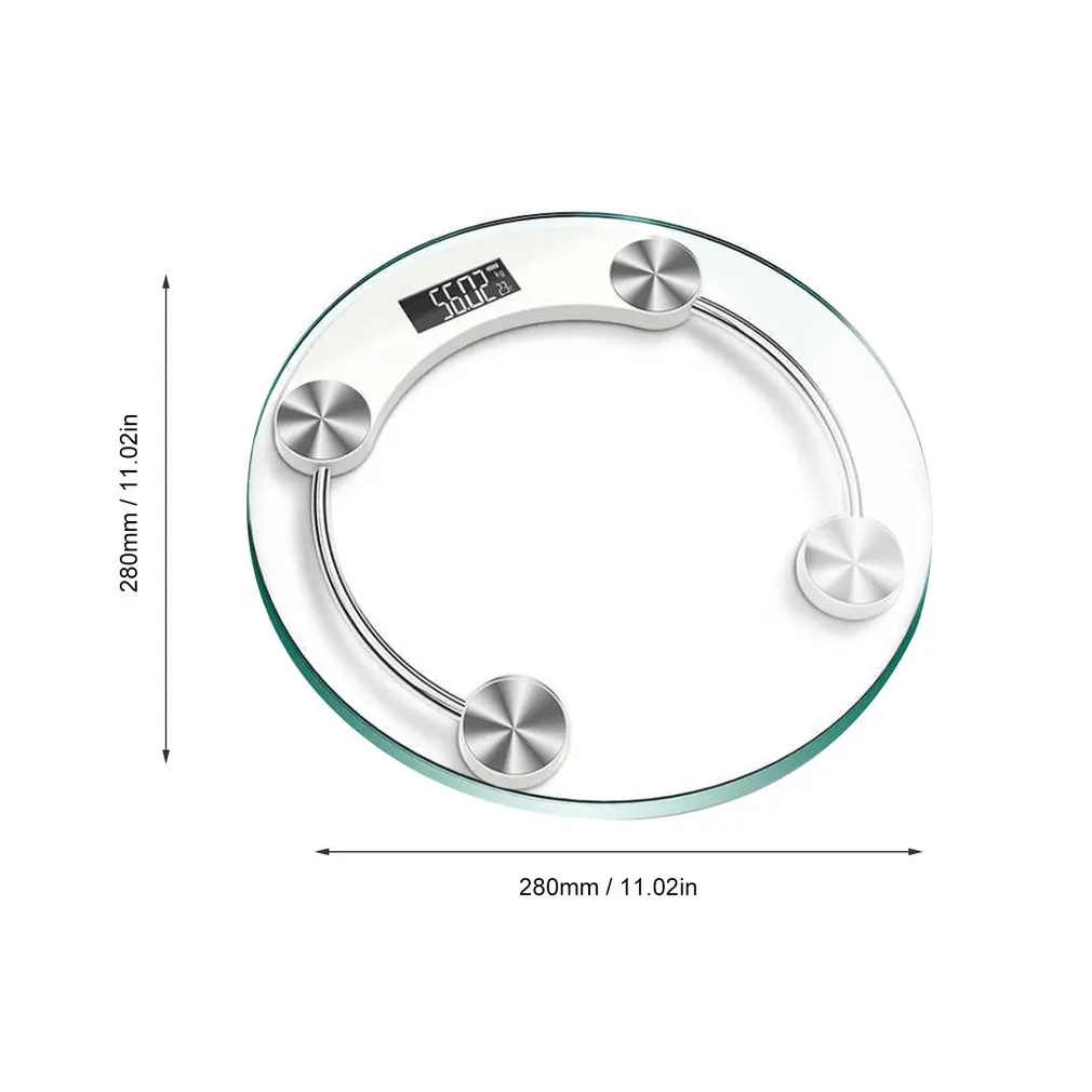 Электронные весы, бытовые весы для ванной, ЖК-дисплей, закаленное стекло, подсветка, цифровой дисплей, весы, питание от батареи