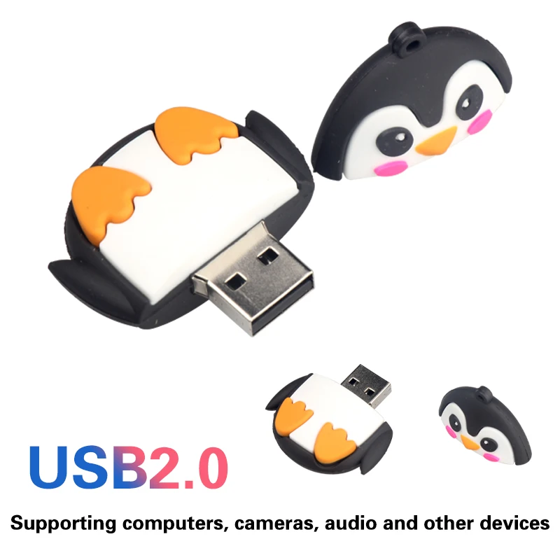 Usb флеш накопитель Miniseas реальная емкость пингвин факс сова пчела форма 8 г/16 г/32 г/64