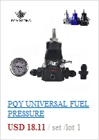 PQY-Универсальный 1,5-5 Psi Ручной регулируемый Карбюратор Carb топливный насос 5/1"(8 мм) 3/8"(10 мм) Регулятор давления топливной линии