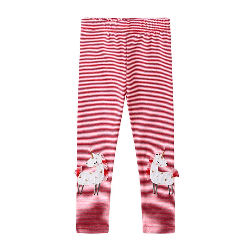 VIDMID/штаны в полоску с героями мультфильмов для девочек от 2 до 7 лет детская одежда из хлопка детские штаны с цветочным рисунком детские брюки для девочек - Цвет: as photo