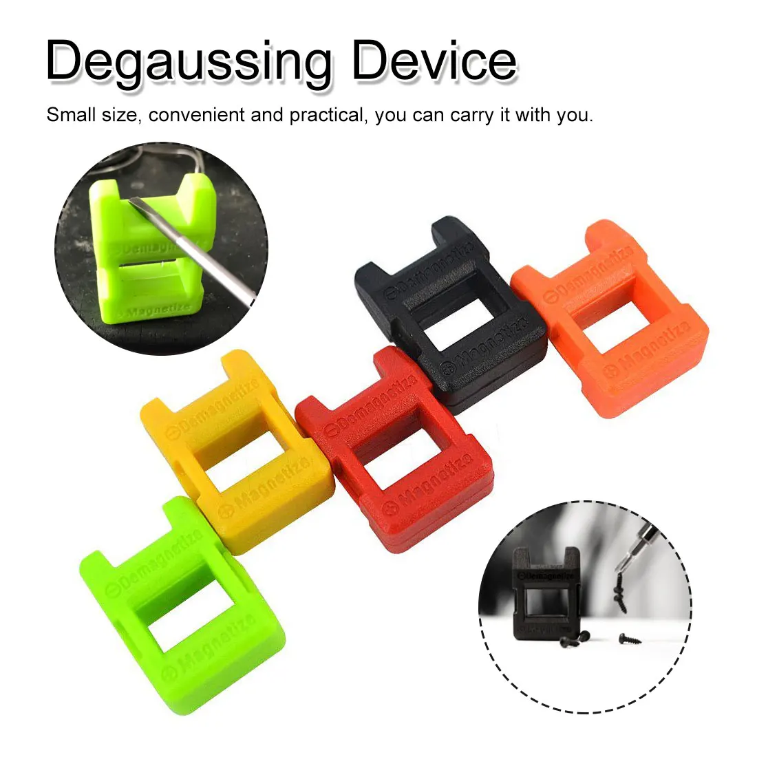 

Powerful screwdriver plus magnetic device Dual-use degausser Mini Screw batch Fast magnetizer Demagnetizer Random Color
