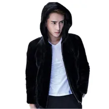 Натуральное меховое пальто, мужская зимняя куртка из натурального меха норки, Роскошные теплые мужские куртки и пальто размера плюс 4xl, Chaqueta Hombre MY1880