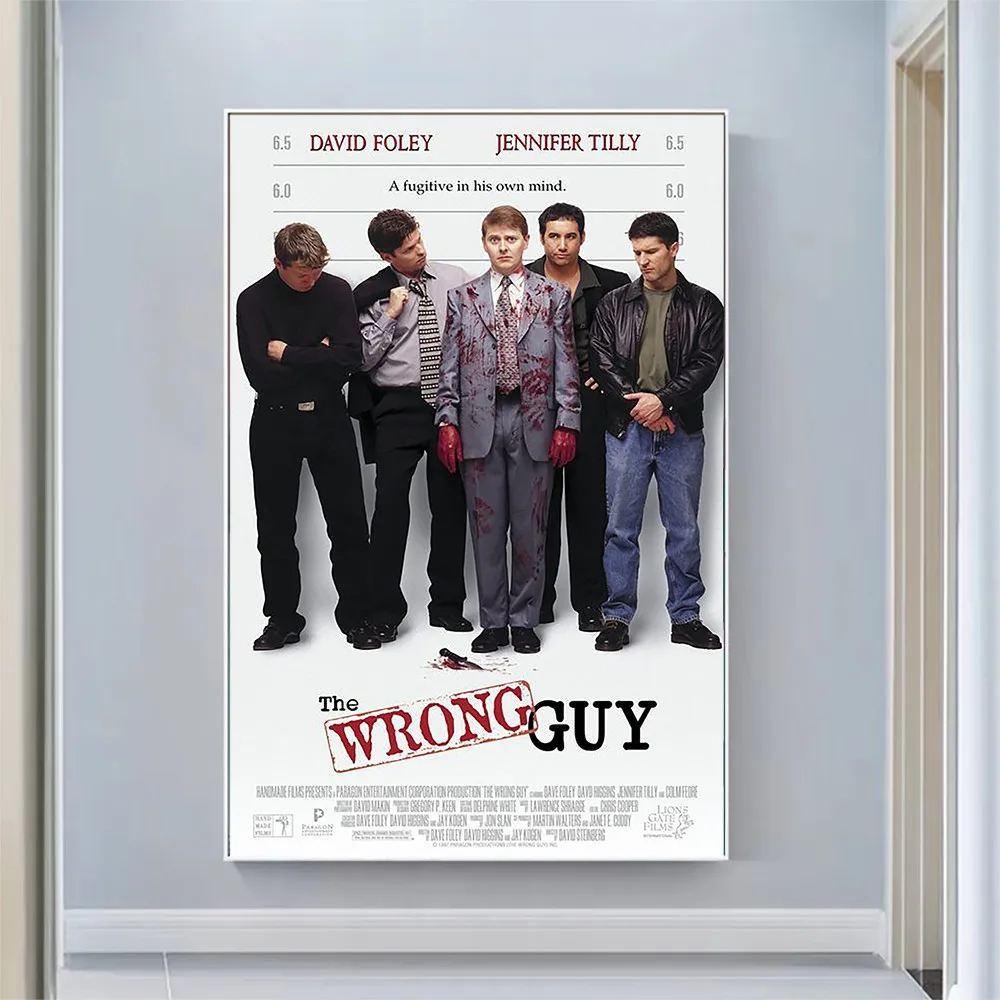 

V2573 The Wrong Guy Vintage Classic Movie Wall Silk Cloth HD Poster Art Home Decoration Gift