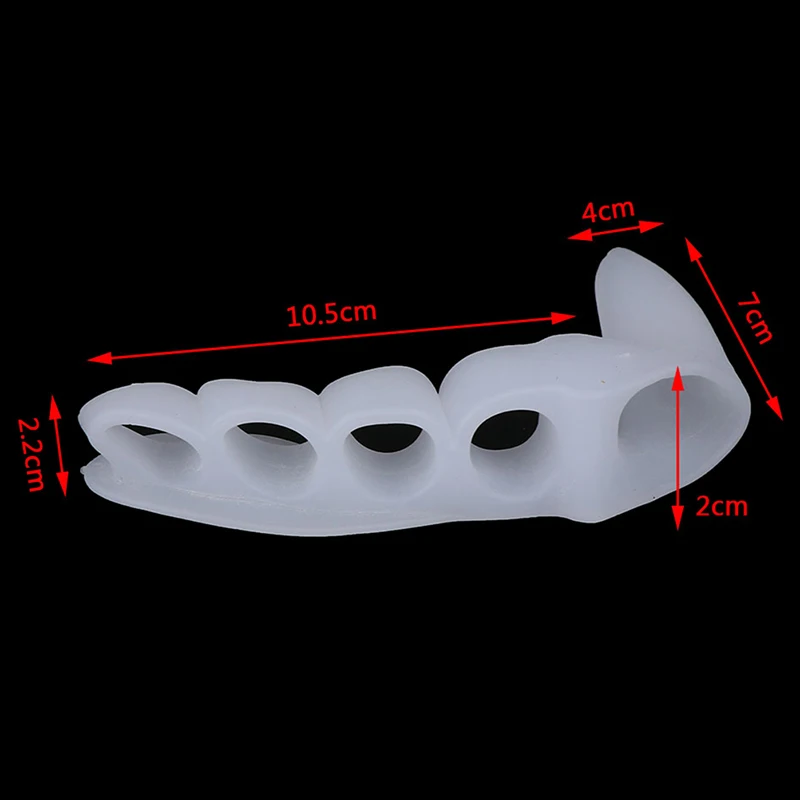 Hot 1Pair Silicone Toe Separators Bunion Correctors Hallux Valgus Corrector Foot Finger Splitter Thumb Spacer Feet Spreader